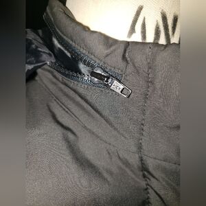 Preowned Theory military olive green padded structure zipper collar hood jacket